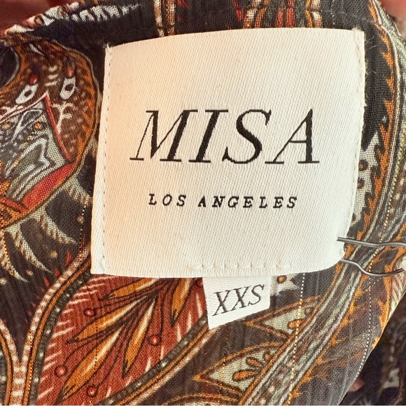 MISA Los Angeles Pamela Chiffon Maxi Wrap Boho Festival Dress size XXS NWT - Picture 5 of 9